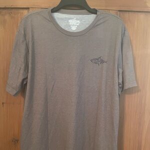 NWT Fish N Vibes Brown Graphic Tee Shirt SS Size L
